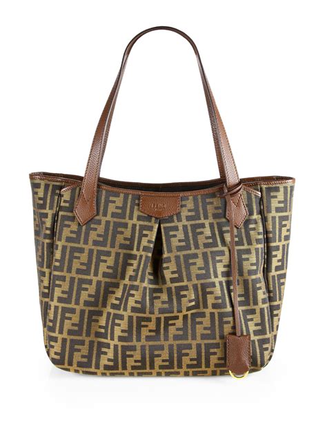 fendi top handle tote|Fendi shopping tote bag.